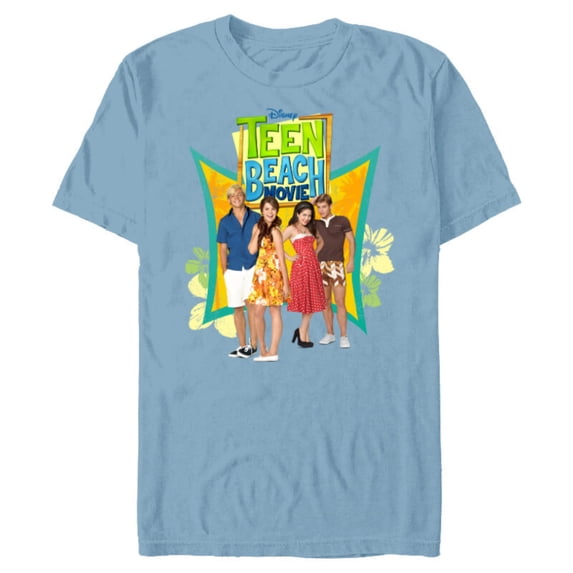 Disney Channel Teen Beach Movie Cast - Short Sleeve Blended T-Shirt for Adults - Customized-Ocean Blue
