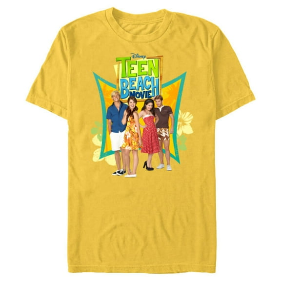 Disney Channel Teen Beach Movie Cast - Short Sleeve Blended T-Shirt for Adults - Customized-Yellow