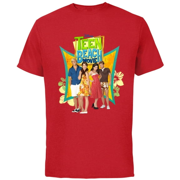 Disney Channel Teen Beach Movie Cast - Short Sleeve Cotton T-Shirt for Adults - Customized-Red