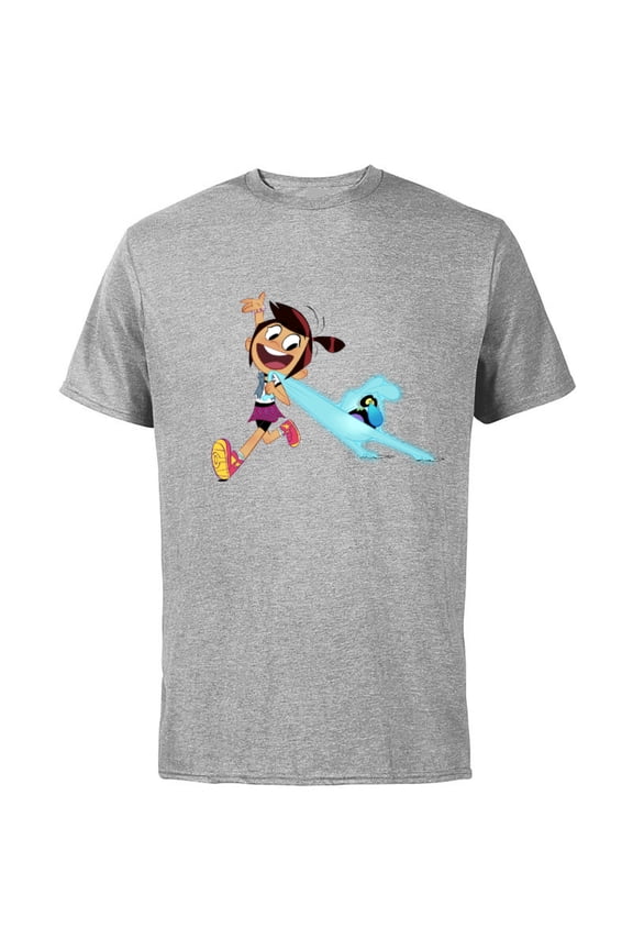Channel The Ghost and Molly McGee - Short Sleeve Cotton T-Shirt for Adults Customized-Athletic Heather
