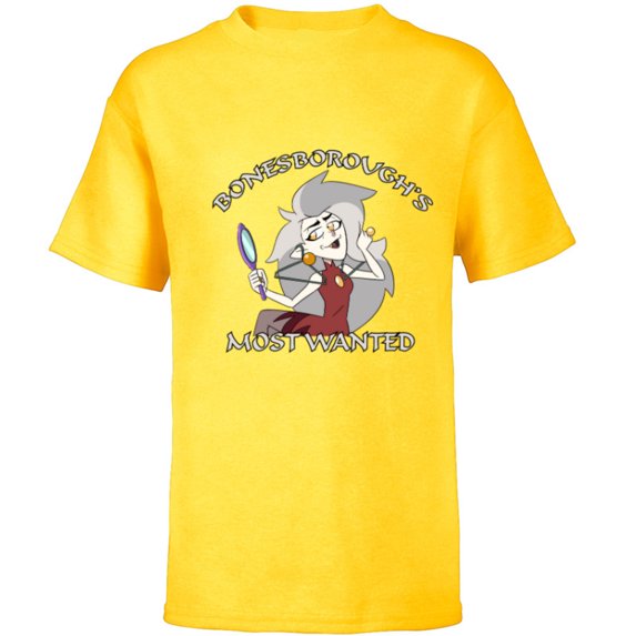 Disney Channel The Owl House Eda - Short Sleeve T-Shirt for Kids - Customized-Yellow