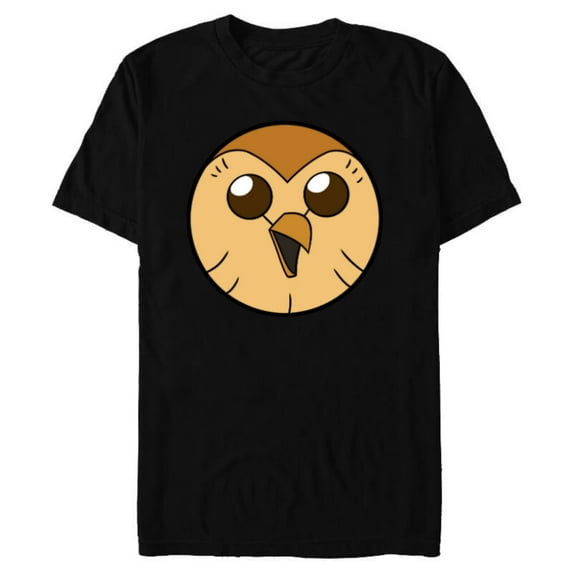Disney Channel The Owl House Hooty - Short Sleeve Blended T-Shirt for Adults - Customized-Black