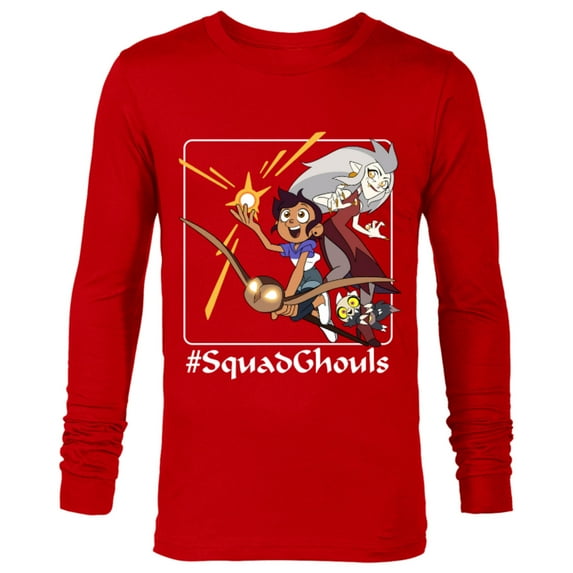 Disney Channel The Owl House #SquadGhouls - Long Sleeve T-Shirt for Men -Customized-New Red