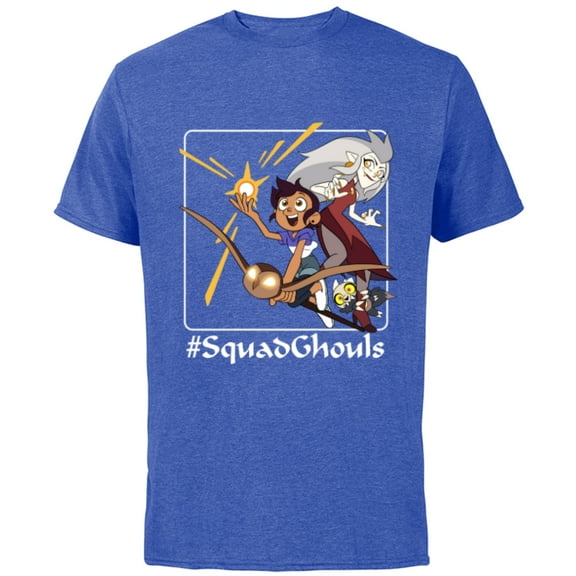 Disney Channel The Owl House #SquadGhouls - Short Sleeve Cotton T-Shirt for Adults -Customized-Royal Heather