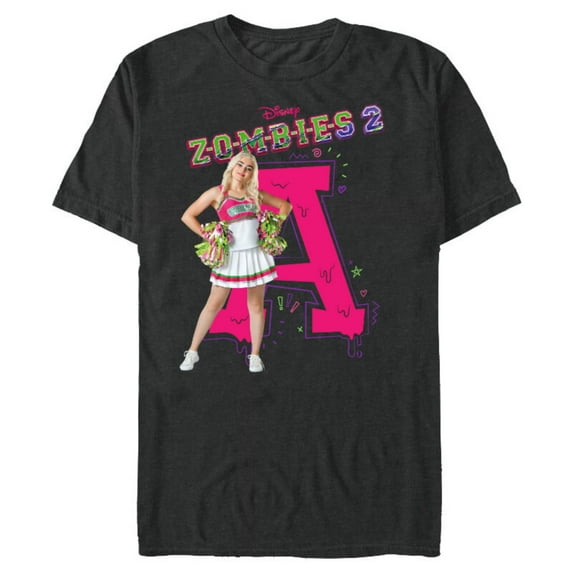 Disney Channel Zombies 2 Addison Cheer A - Short Sleeve Blended T-Shirt for Adults- Customized-Dark Heather