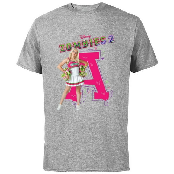 Disney Channel Zombies 2 Addison Cheer A - Short Sleeve Cotton T-Shirt for Adults- Customized-Athletic Heather