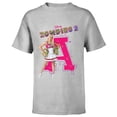 thumbnail image 1 of Disney Channel Zombies 2 Addison Cheer A  - Short Sleeve T-Shirt for Kids- Customized-Athletic Heather, 1 of 5