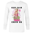 thumbnail image 1 of Disney Channel Zombies 2 Addison Keep Calm and Cheer On  - Long Sleeve T-Shirt for Men- Customized-White, 1 of 5