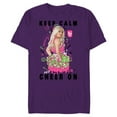 thumbnail image 1 of Disney Channel Zombies 2 Addison Keep Calm and Cheer On - Short Sleeve Blended T-Shirt for Adults- Customized-Purple, 1 of 5