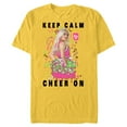 thumbnail image 1 of Disney Channel Zombies 2 Addison Keep Calm and Cheer On - Short Sleeve Blended T-Shirt for Adults- Customized-Yellow, 1 of 5