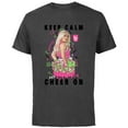 thumbnail image 1 of Disney Channel Zombies 2 Addison Keep Calm and Cheer On - Short Sleeve Cotton T-Shirt for Adults- Customized-Charcoal, 1 of 5