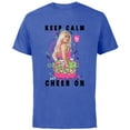 thumbnail image 1 of Disney Channel Zombies 2 Addison Keep Calm and Cheer On - Short Sleeve Cotton T-Shirt for Adults- Customized-Royal Heather, 1 of 5