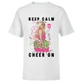 thumbnail image 1 of Disney Channel Zombies 2 Addison Keep Calm and Cheer On  - Short Sleeve T-Shirt for Kids- Customized-White, 1 of 5