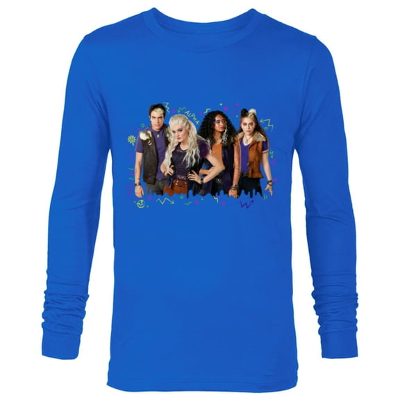 Disney Channel Zombies 2 Addison and Werewolves - Long Sleeve T-Shirt for Men- Customized-Royal