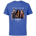 thumbnail image 1 of Disney Channel Zombies 2 Keep Calm and Awoo On - Short Sleeve Cotton T-Shirt for Adults- Customized-Royal Heather, 1 of 5