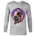 thumbnail image 1 of Disney Channel Zombies 2 Zed and Addison Love  - Long Sleeve T-Shirt for Men- Customized-Athletic Heather, 1 of 5