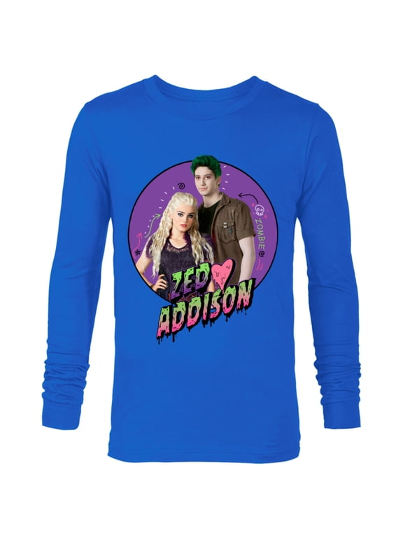 Channel Zombies 2 Zed and Addison Love - Long Sleeve T-Shirt for Men- Customized-Royal