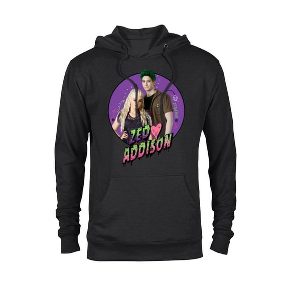 Disney Channel Zombies 2 Zed and Addison Love  - Pullover Hoodie for Adults – Customized-Black