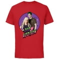 thumbnail image 1 of Disney Channel Zombies 2 Zed and Addison Love - Short Sleeve Cotton T-Shirt for Adults- Customized-Red, 1 of 5