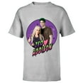 thumbnail image 1 of Disney Channel Zombies 2 Zed and Addison Love  - Short Sleeve T-Shirt for Kids- Customized-Athletic Heather, 1 of 5