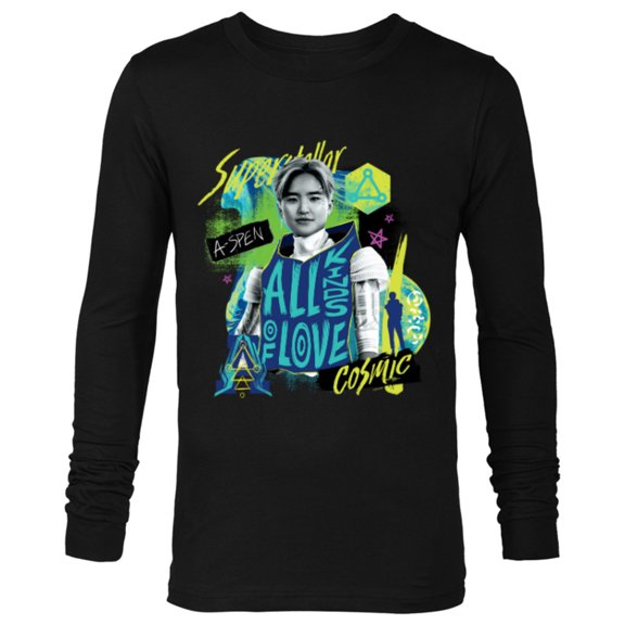 Disney Channel Zombies 3 A-Spen Alien All Kinds of Love - Long Sleeve T-Shirt for Men - Customized-Black