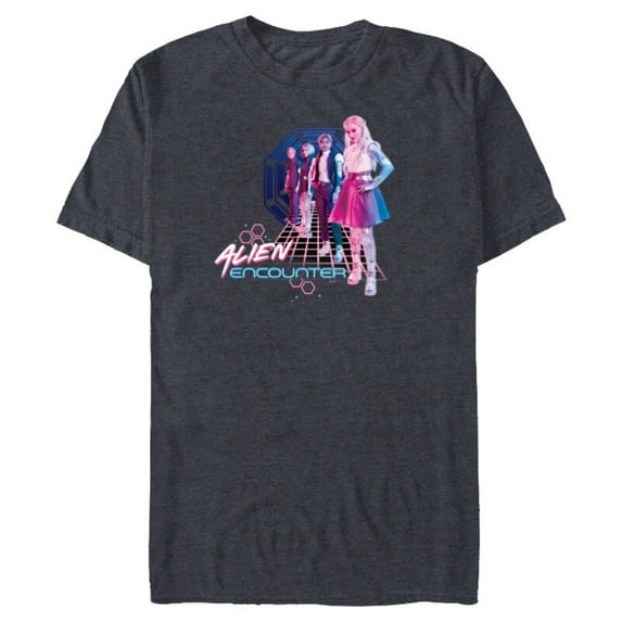 Disney Channel Zombies 3 Addison Alien Encounter - Short Sleeve Blended T-Shirt for Adults - Customized-Navy Heather