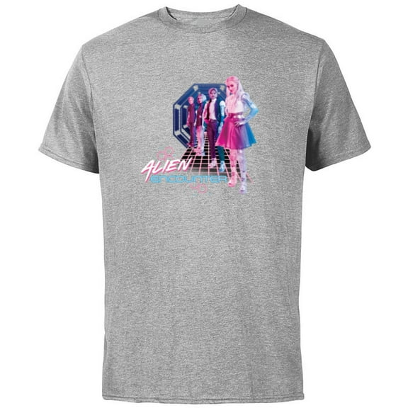 Disney Channel Zombies 3 Addison Alien Encounter - Short Sleeve Cotton T-Shirt for Adults - Customized-Athletic Heather