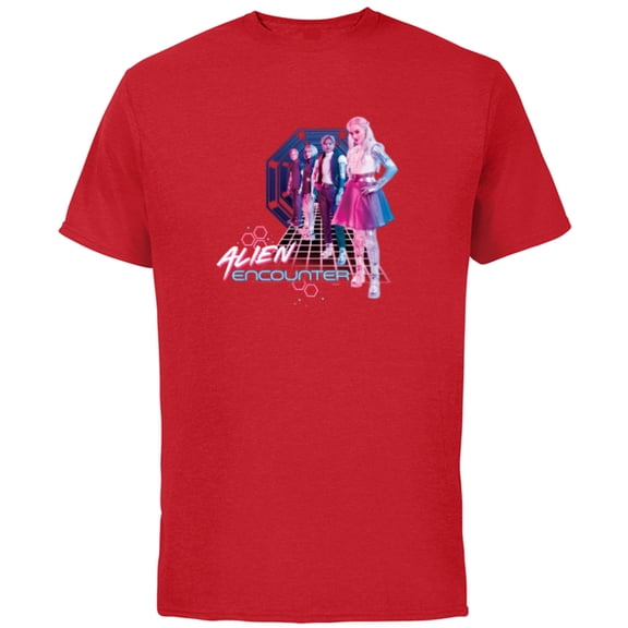 Disney Channel Zombies 3 Addison Alien Encounter - Short Sleeve Cotton T-Shirt for Adults - Customized-Red