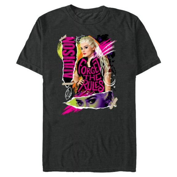 Disney Channel Zombies 3 Addison Forget the Rules - Short Sleeve Blended T-Shirt for Adults - Customized-Dark Heather