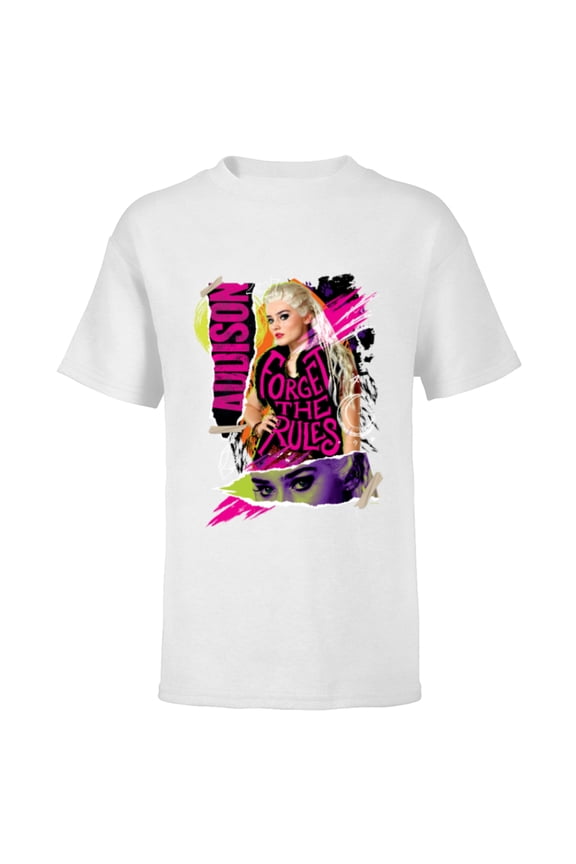 Channel Zombies 3 Addison Forget the Rules - Short Sleeve T-Shirt for Kids - Customized-White