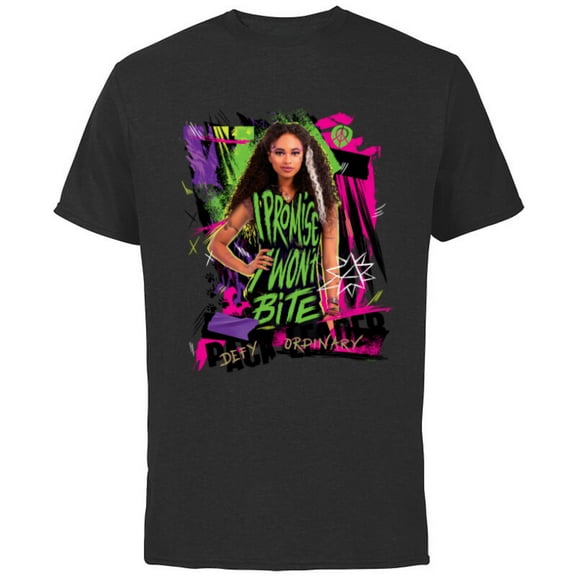Disney Channel Zombies 3 Willa I Promise I Won’t Bite - Short Sleeve Cotton T-Shirt for Adults - Customized-Black