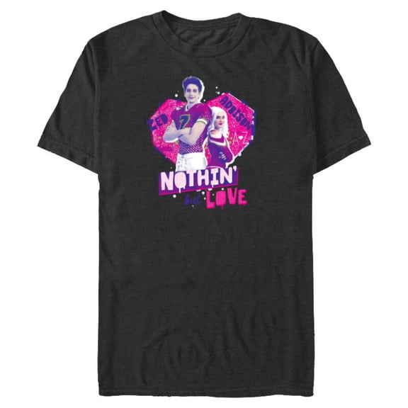 Disney Channel Zombies 3 Zed Addison Nothin’ But Love - Short Sleeve Blended T-Shirt for Adults - Customized-Dark Heather