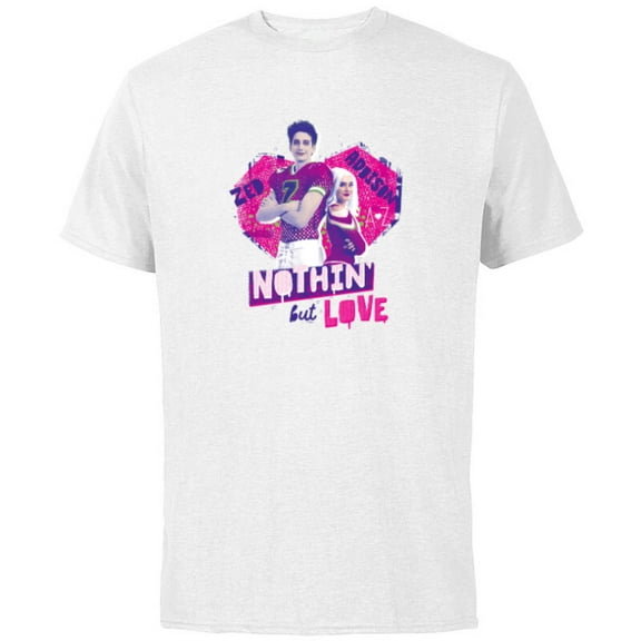 Disney Channel Zombies 3 Zed Addison Nothin’ But Love - Short Sleeve Cotton T-Shirt for Adults - Customized-White