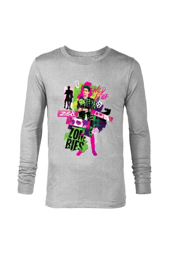 Channel Zombies 3 Zed Wild Style Z-O-M-B-I-E-S 3 - Long Sleeve T-Shirt for Men - Customized-Athletic Heather