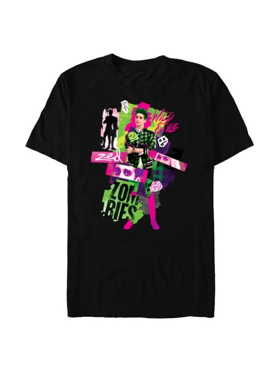 Channel Zombies 3 Zed Wild Style Z-O-M-B-I-E-S 3 - Short Sleeve Blended T-Shirt for Adults - Customized-Black