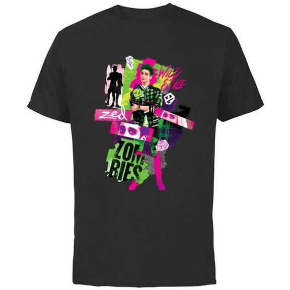 Disney Channel Zombies 3 Zed Wild Style Z-O-M-B-I-E-S 3 - Short Sleeve Cotton T-Shirt for Adults - Customized-Black