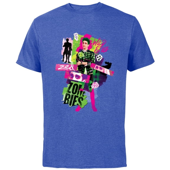 Disney Channel Zombies 3 Zed Wild Style Z-O-M-B-I-E-S 3 - Short Sleeve Cotton T-Shirt for Adults - Customized-Royal Heather
