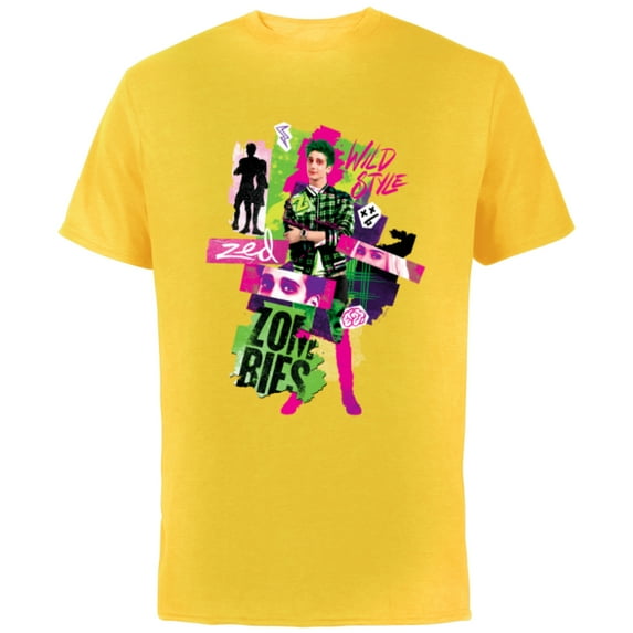 Disney Channel Zombies 3 Zed Wild Style Z-O-M-B-I-E-S 3 - Short Sleeve Cotton T-Shirt for Adults - Customized-Yellow
