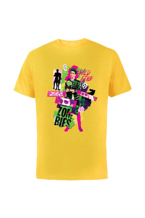 Channel Zombies 3 Zed Wild Style Z-O-M-B-I-E-S 3 - Short Sleeve Cotton T-Shirt for Adults - Customized-Yellow