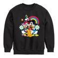 thumbnail image 1 of Disney - Character Group Rainbow Flower - Youth Crewneck Fleece Sweatshirt, 1 of 5
