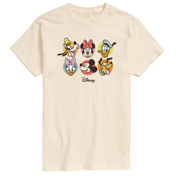 Disney - Character Heads - Men's Short Sleeve Graphic T-Shirt