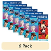 (6 pack) Disney Character Mashup 48-page Coloring and Activity Book, by Bendon, Paperback