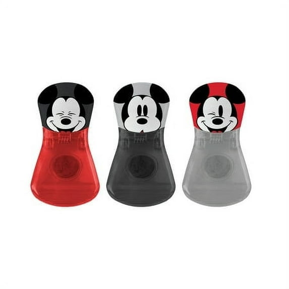 Disney Character Plastic Bag Clips, 6 Count. Each Clip is 9.5" x 1" x 1.5"