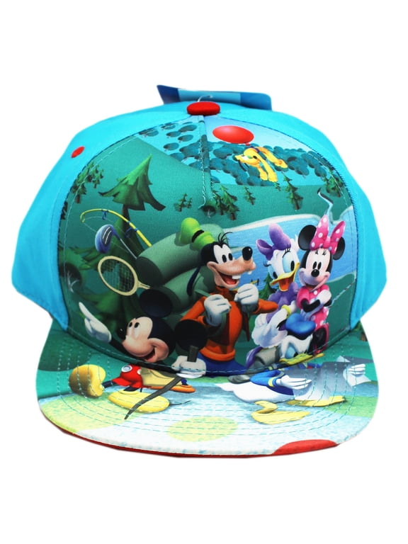 Characters Camping Light Blue Colored Snapback Cap