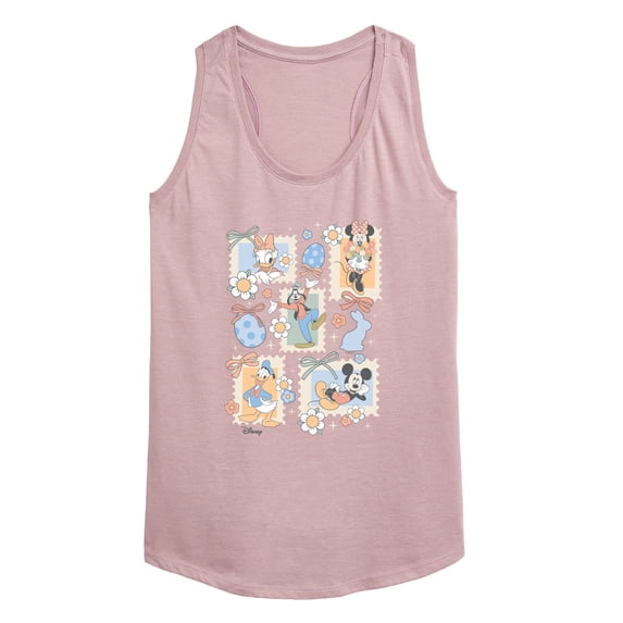 Disney - Characters Easter Stamp Grid Graphic Racerback Tank