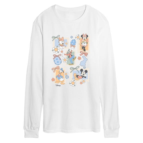 Disney - Characters Easter Stamp Grid Long Sleeve Graphic T-Shirt
