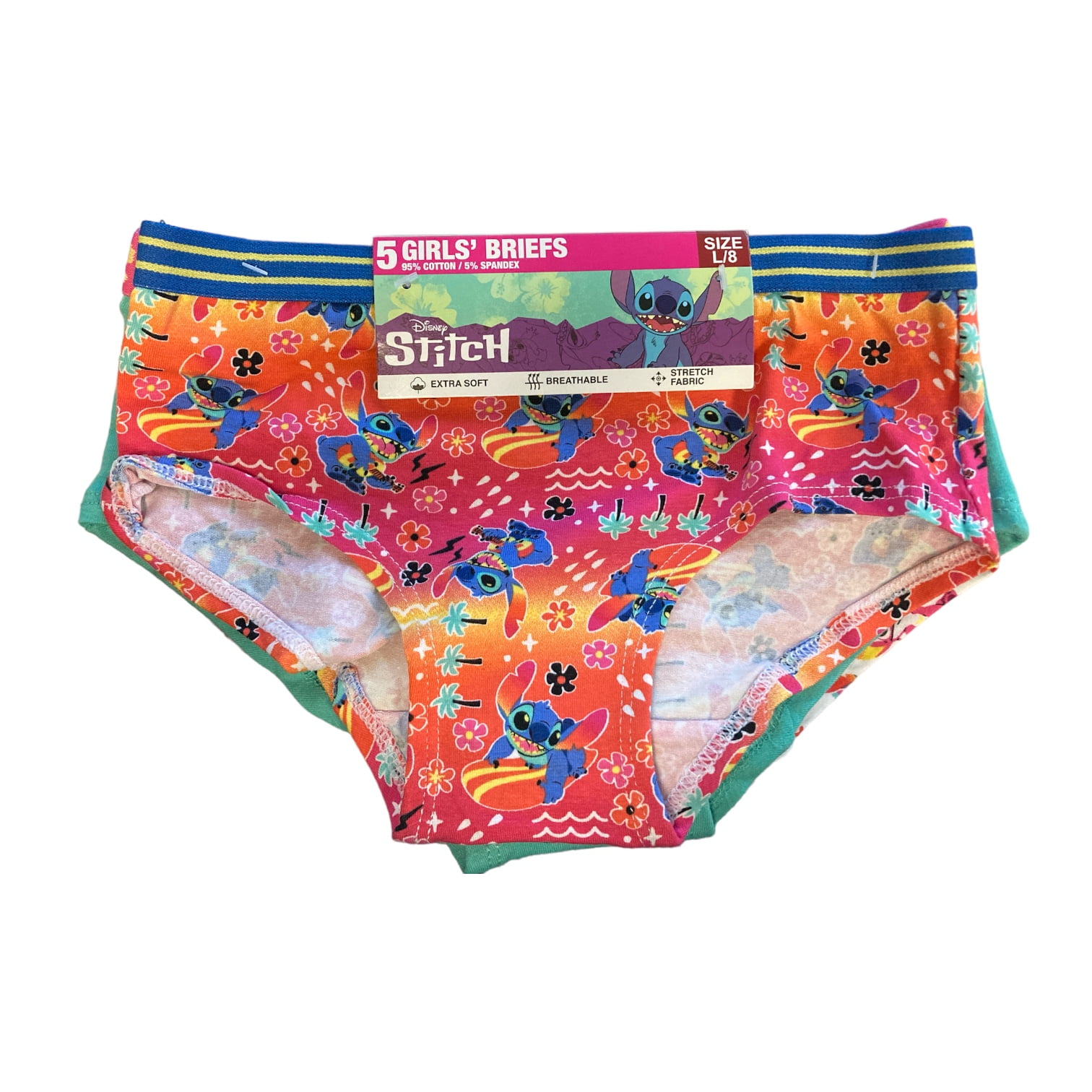 OVS KIDS Teen Girl's nero/viola Five-pack briefs with Minnie Mouse print