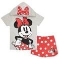 thumbnail image 1 of Disney Characters Girls 2-Piece Kids Clothing Set - Hoodie T-Shirt & Shorts 2-Pack Bundle Set for Girls (Size 5-4T), 1 of 9