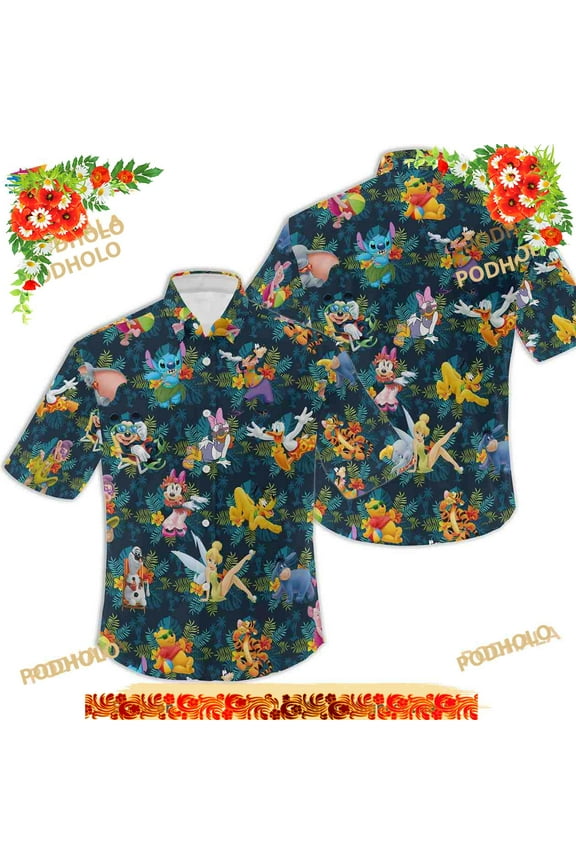Disney Characters Hawaiian Shirt