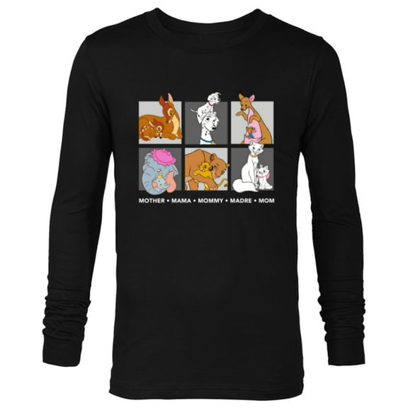 Disney Characters Neutral Mother's Day - Long Sleeve T-Shirt for Men - Customized-Black